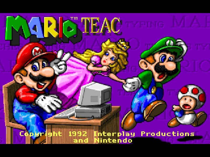 Mario Teaches Typing